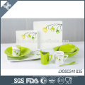 Top grade porcelain fresh print customized logo dinnerware restaurant plates